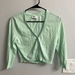Pretty mint green cardigan sweater